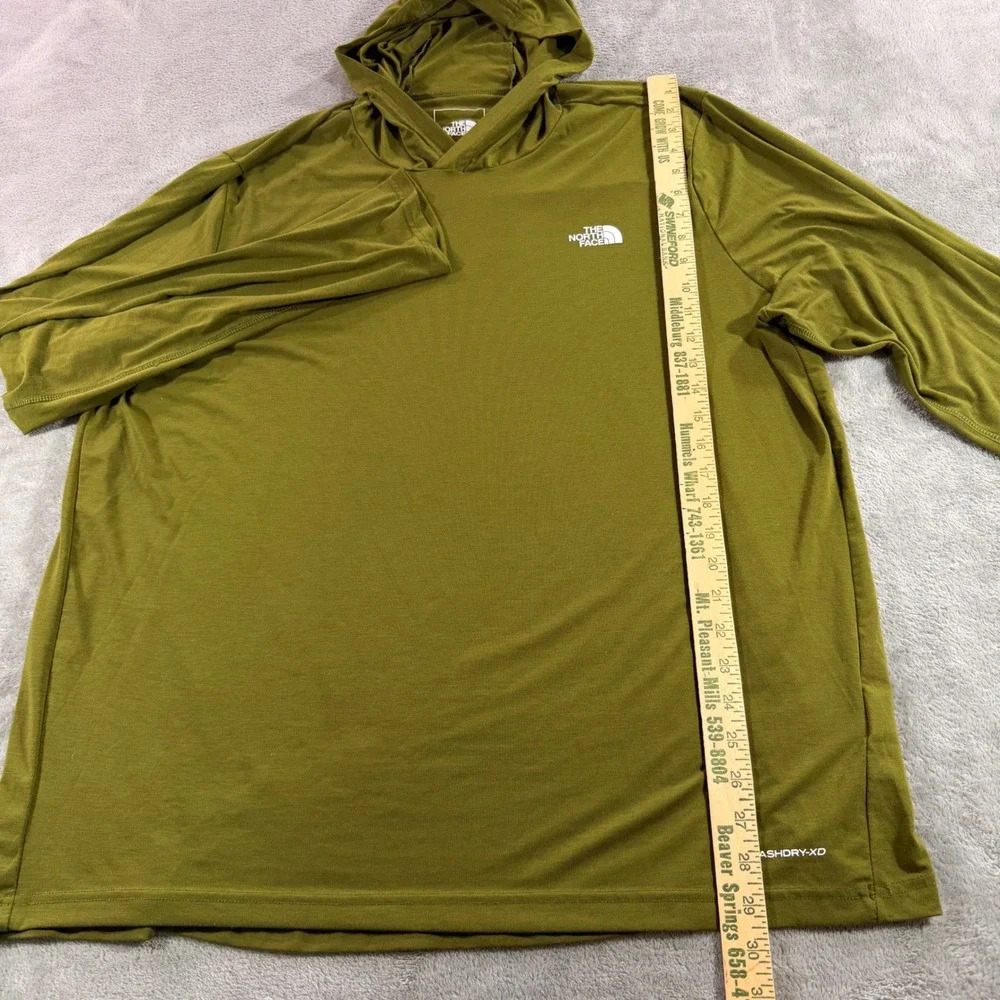 The North Face Hoodie Mens XXL Olive Green FlashDry-XD NF0A86R8 Long Sleeve